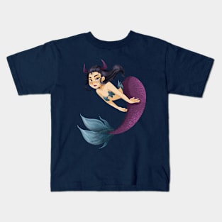 Taurus Mermaid Kids T-Shirt